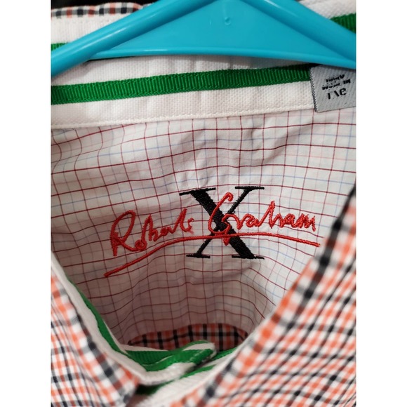 Robert Graham Plaid LS Button Down, Large - Picture 3 of 5